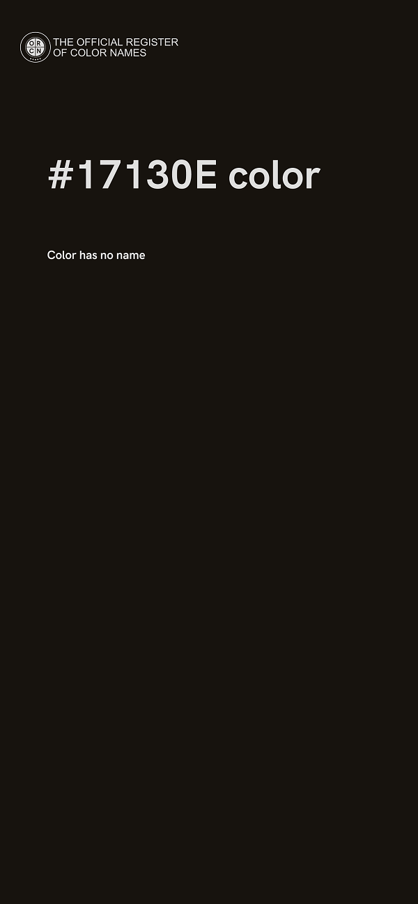#17130E color image