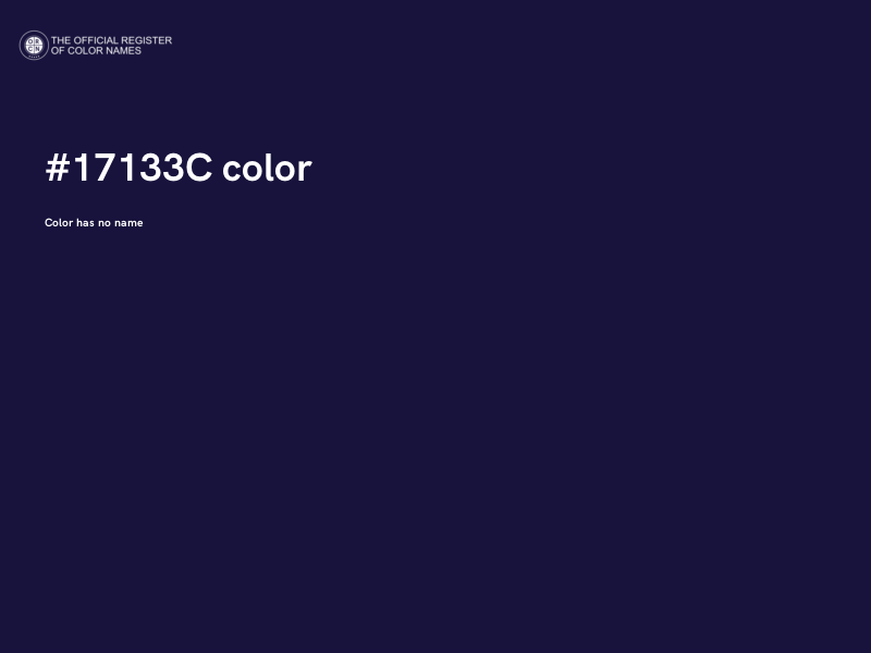 #17133C color image
