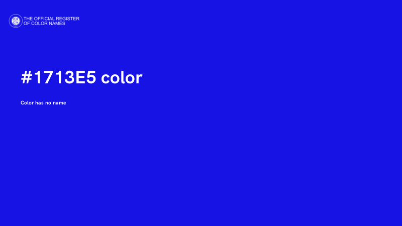 #1713E5 color image