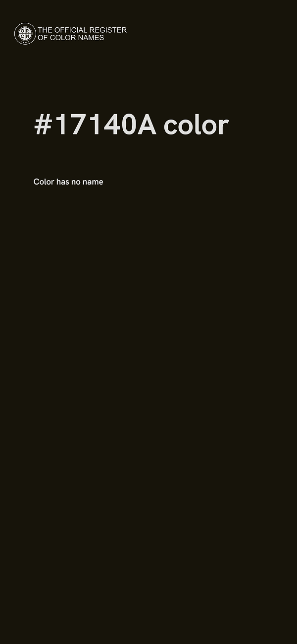 #17140A color image