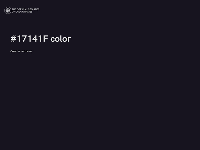 #17141F color image