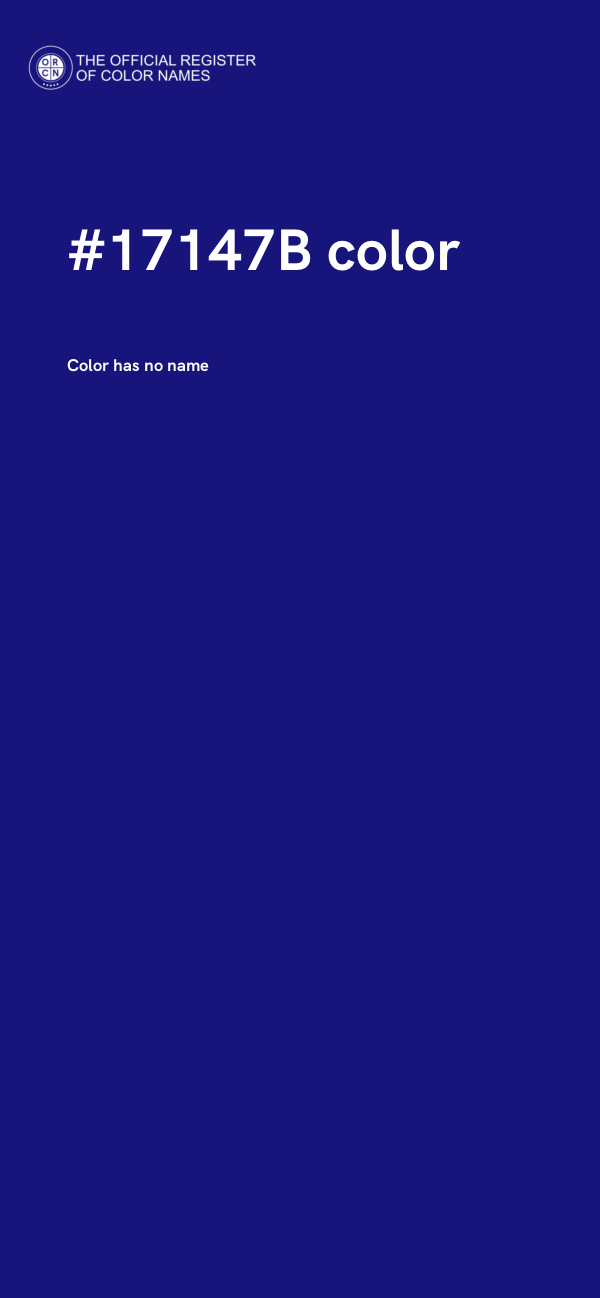 #17147B color image