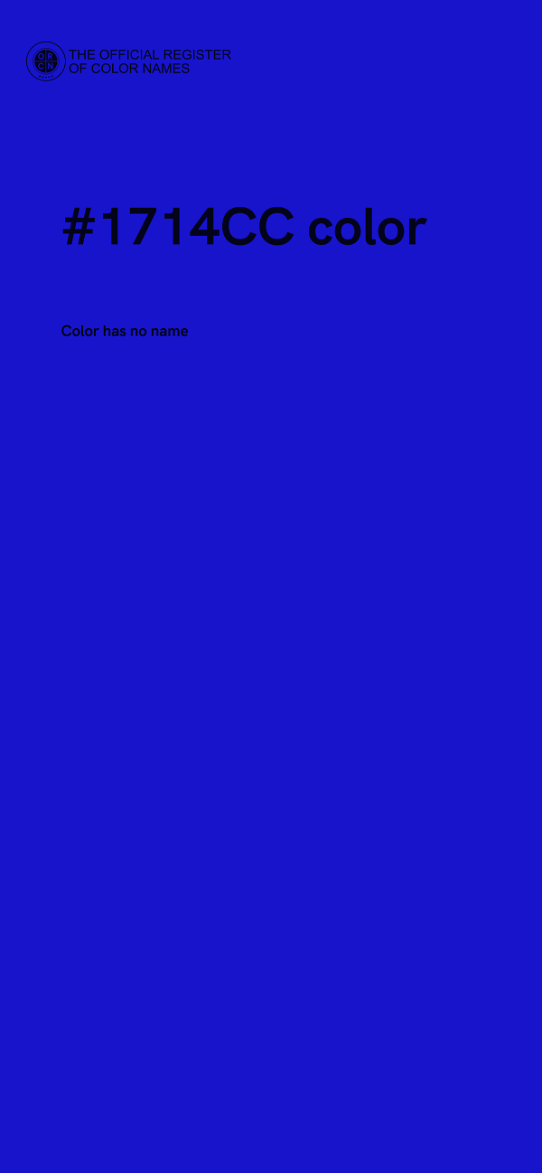 #1714CC color image