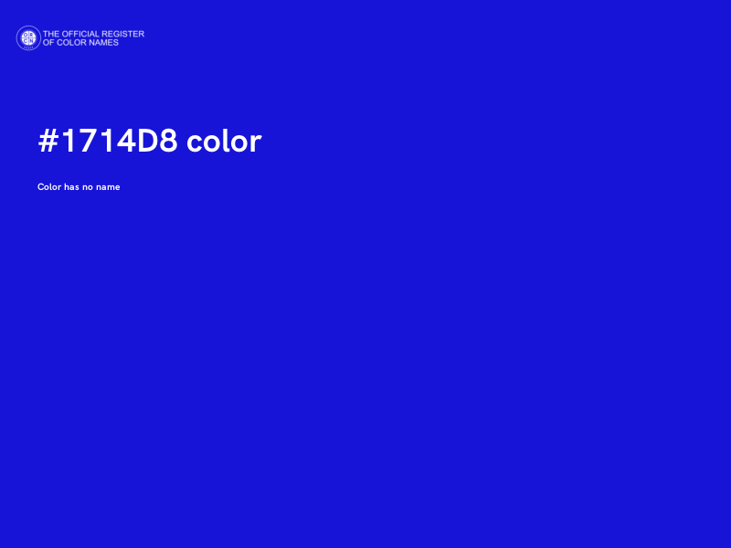 #1714D8 color image