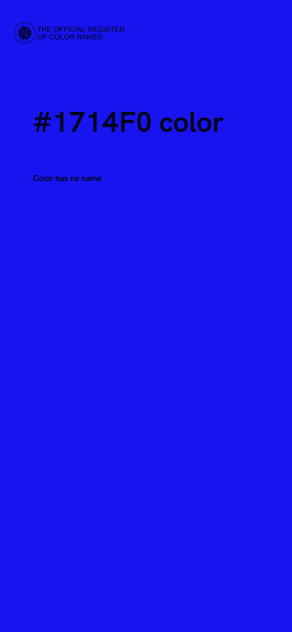 #1714F0 color image