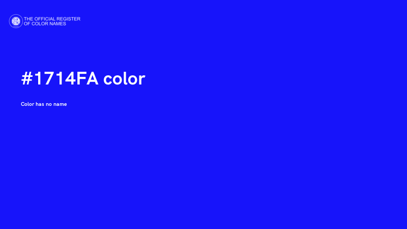 #1714FA color image