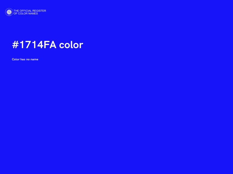 #1714FA color image