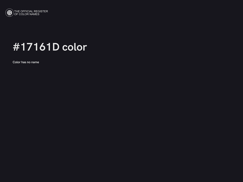 #17161D color image