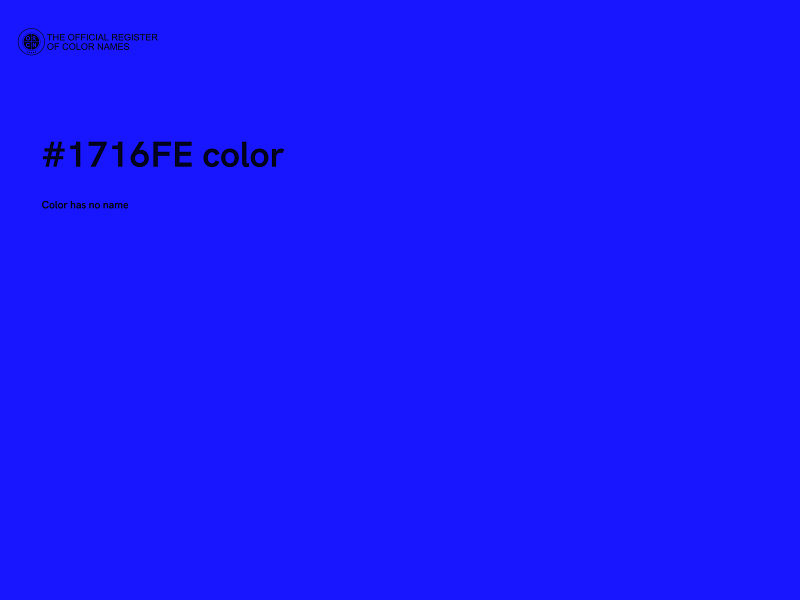 #1716FE color image