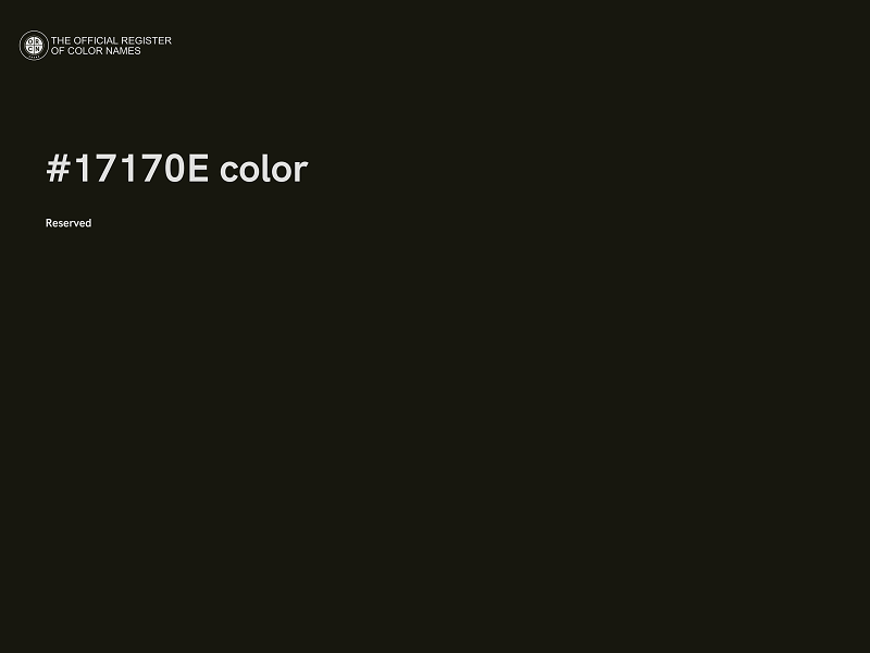 #17170E color image