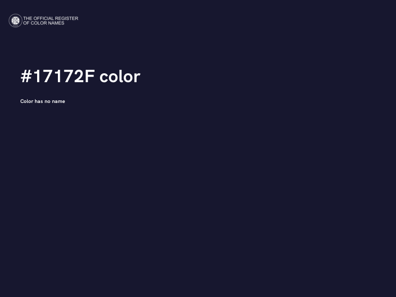 #17172F color image