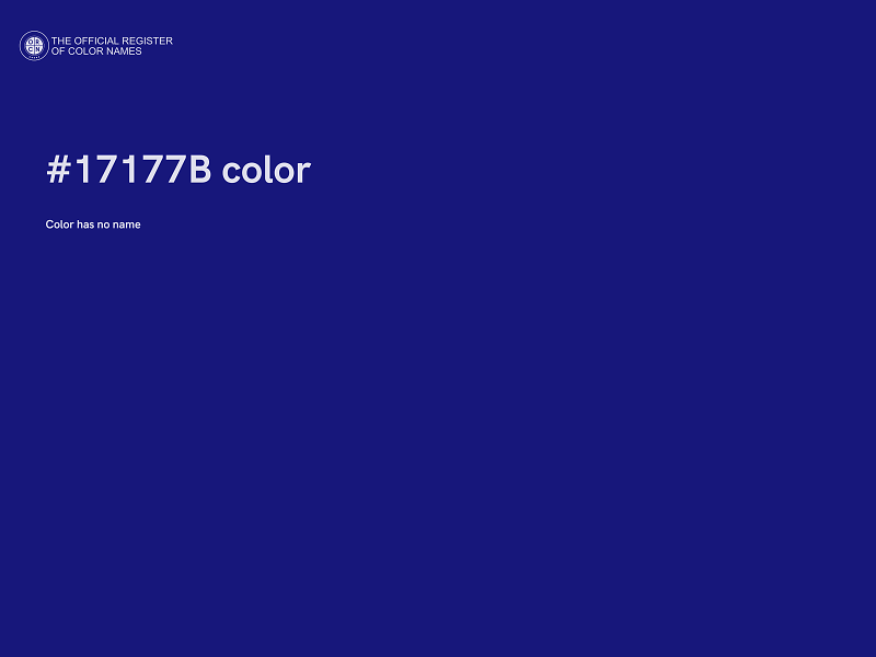 #17177B color image
