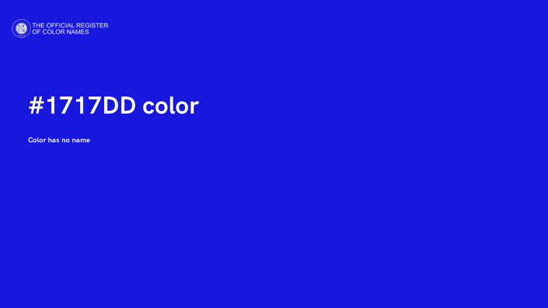 #1717DD color image