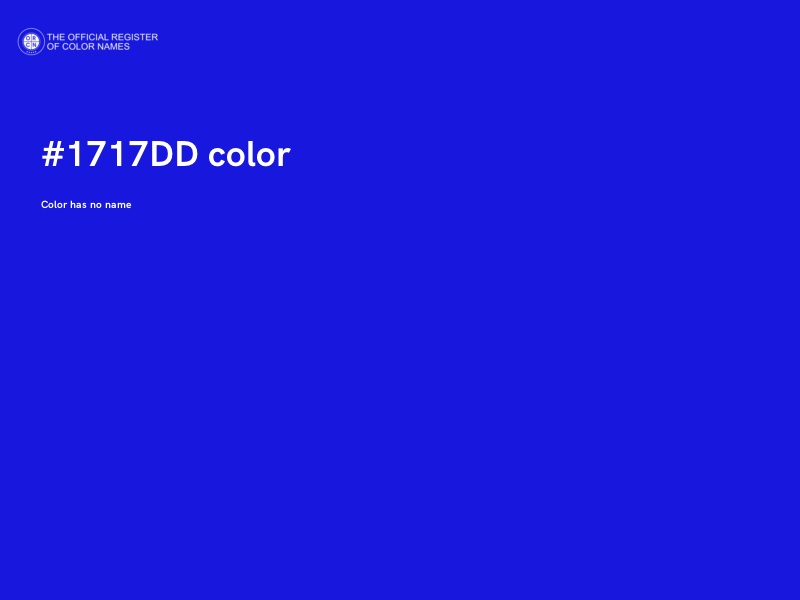 #1717DD color image