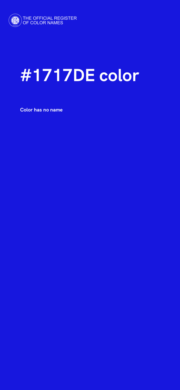 #1717DE color image
