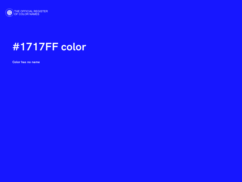 #1717FF color image