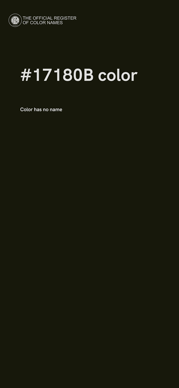 #17180B color image