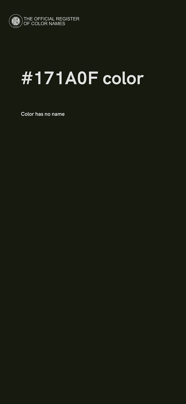#171A0F color image
