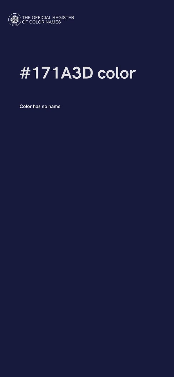 #171A3D color image
