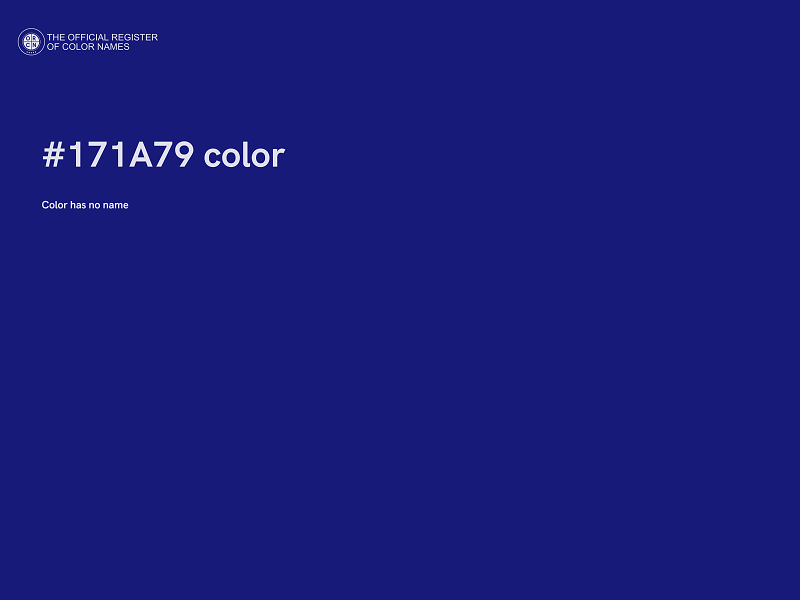 #171A79 color image