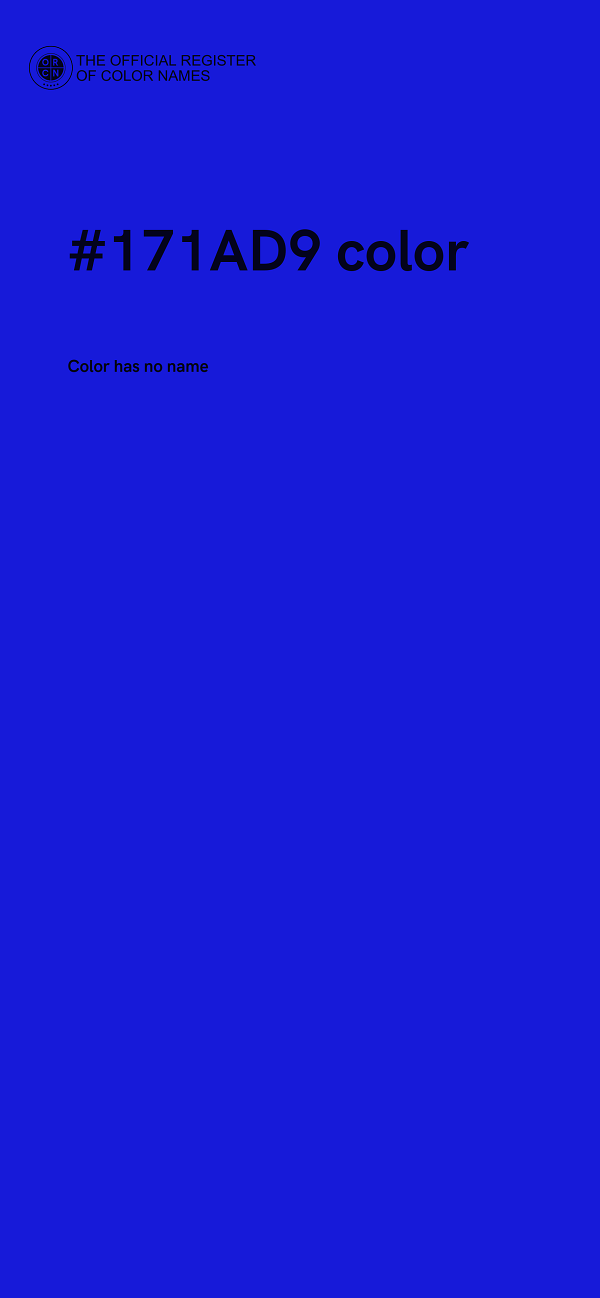 #171AD9 color image
