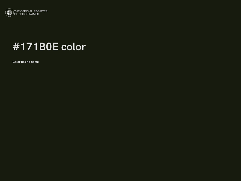 #171B0E color image