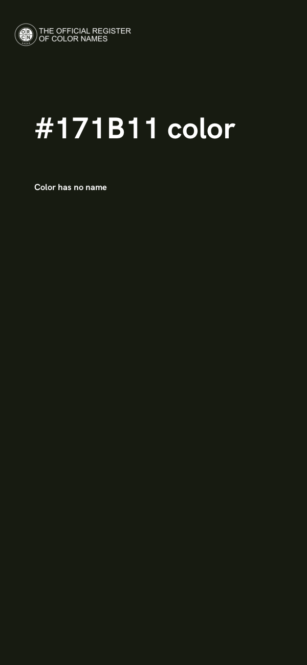 #171B11 color image