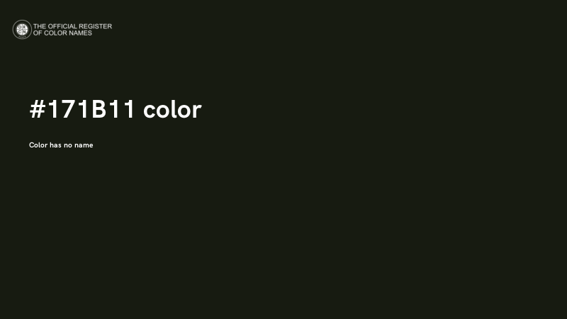 #171B11 color image