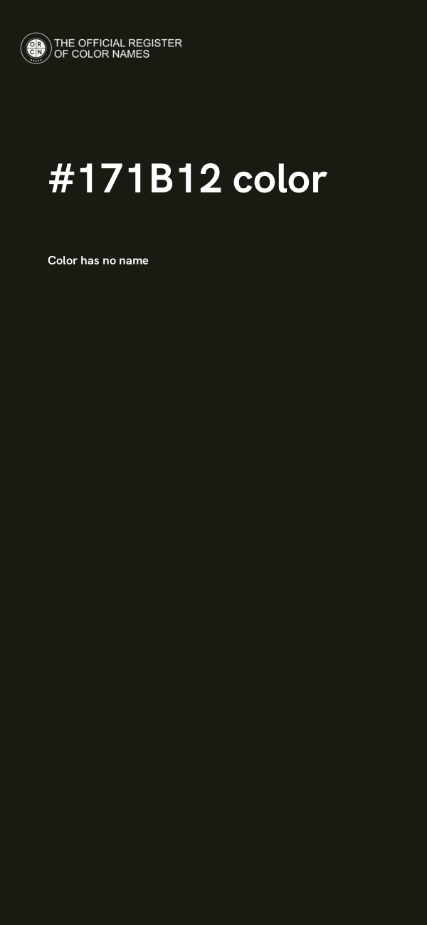 #171B12 color image