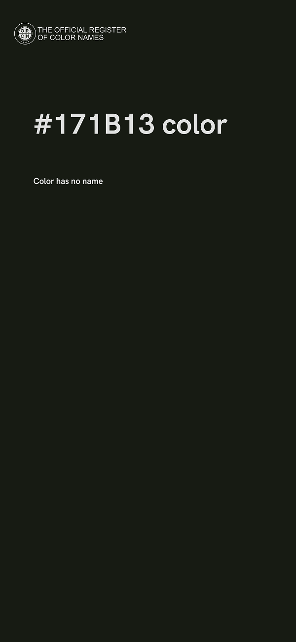 #171B13 color image