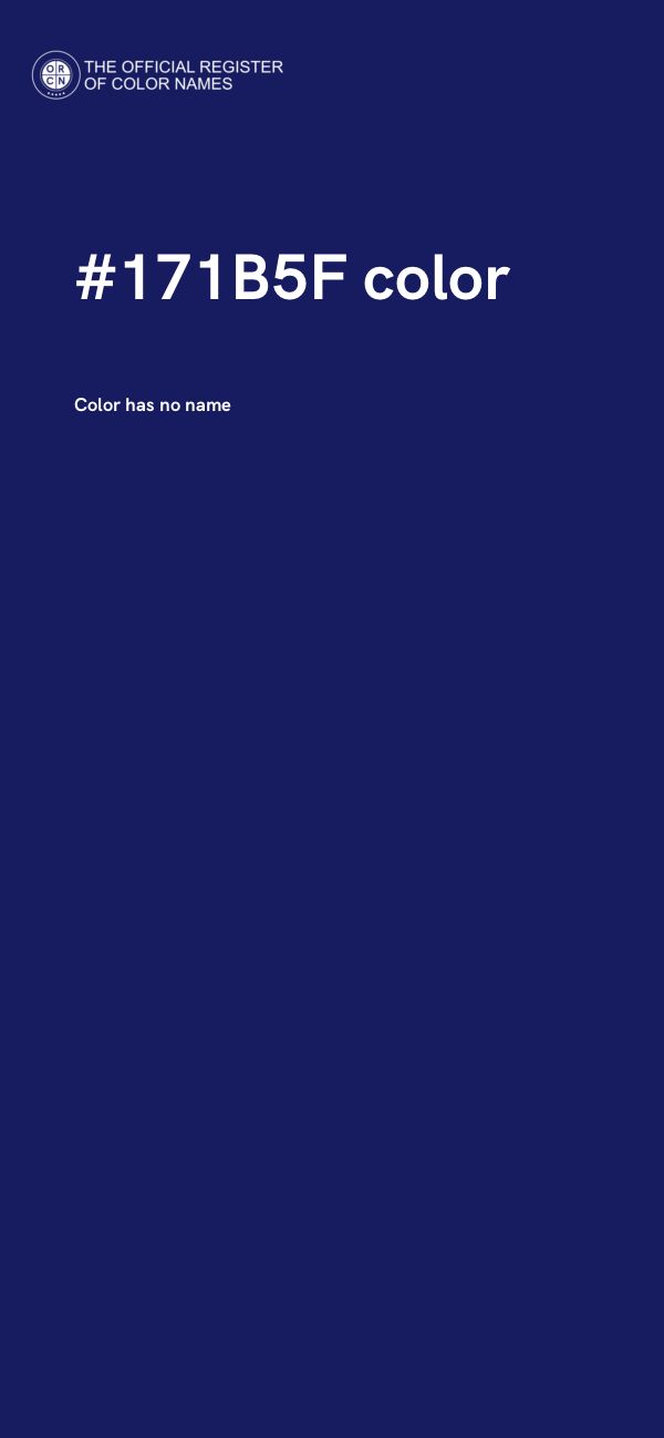 #171B5F color image