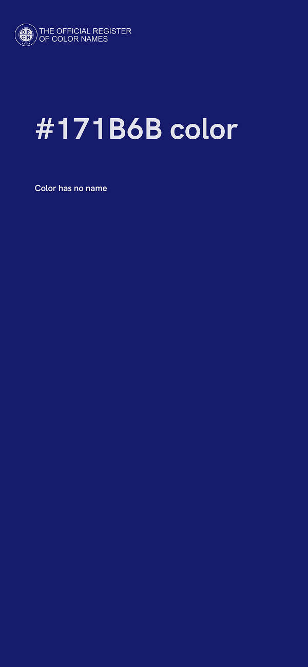#171B6B color image