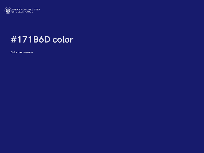 #171B6D color image