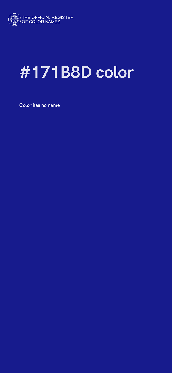 #171B8D color image