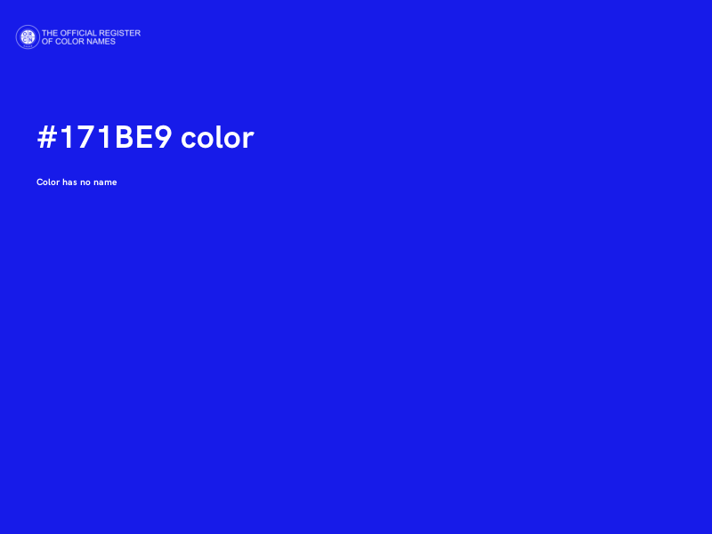 #171BE9 color image