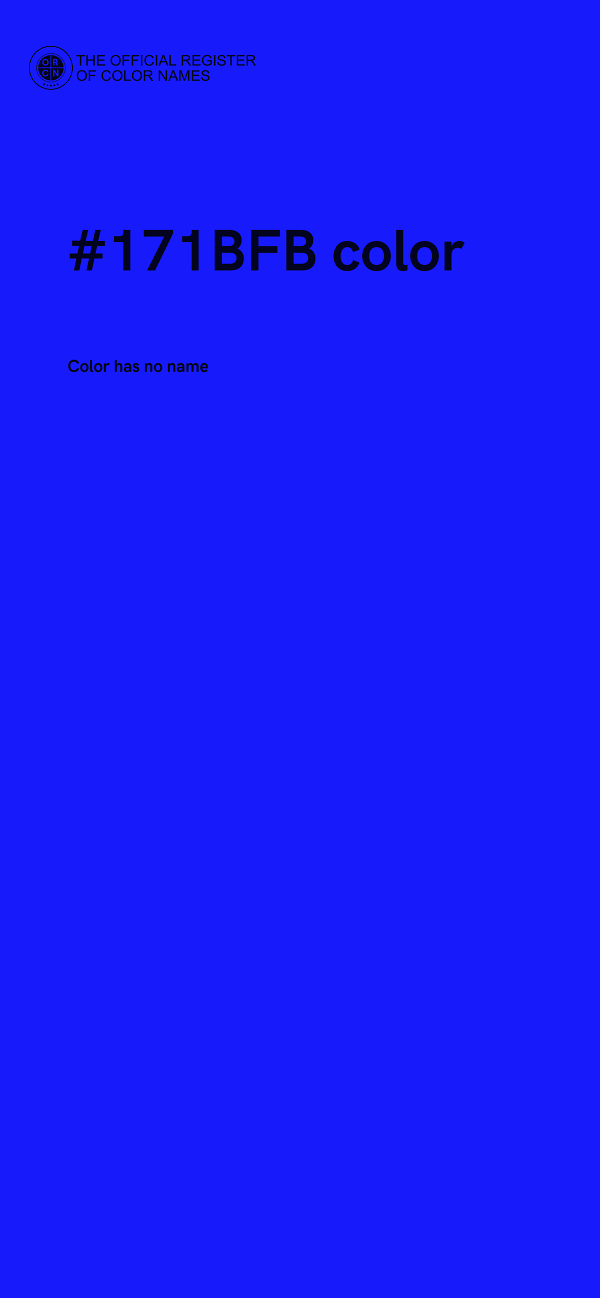 #171BFB color image