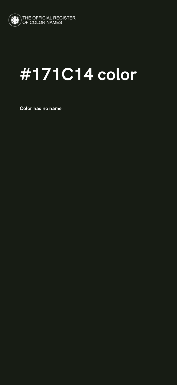 #171C14 color image