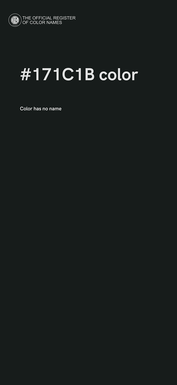 #171C1B color image