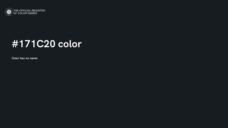 #171C20 color image