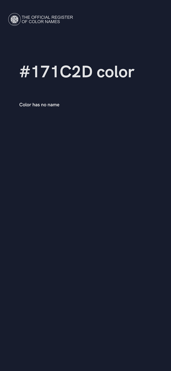 #171C2D color image