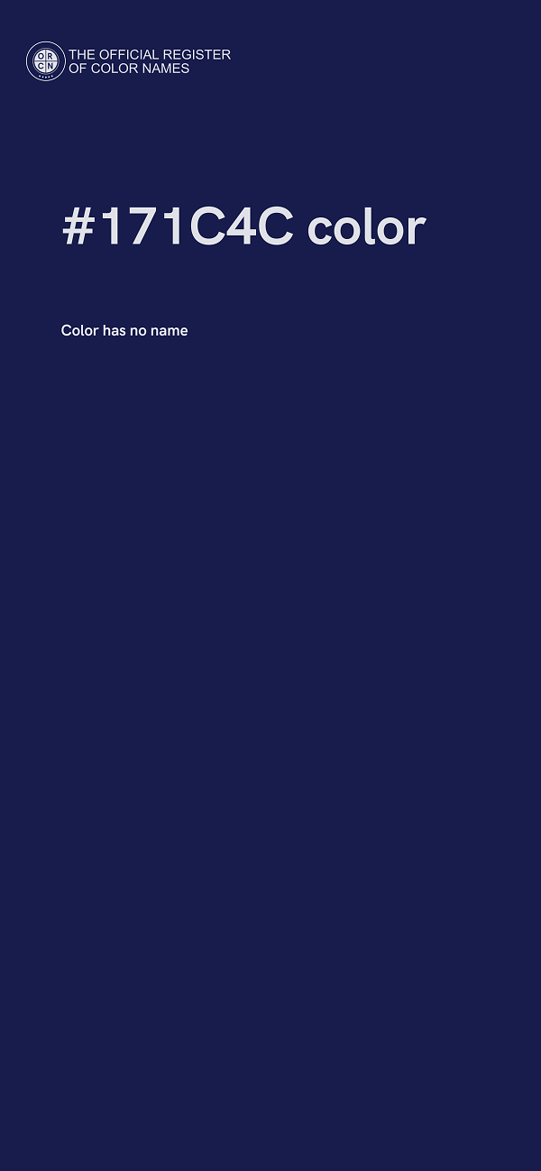 #171C4C color image