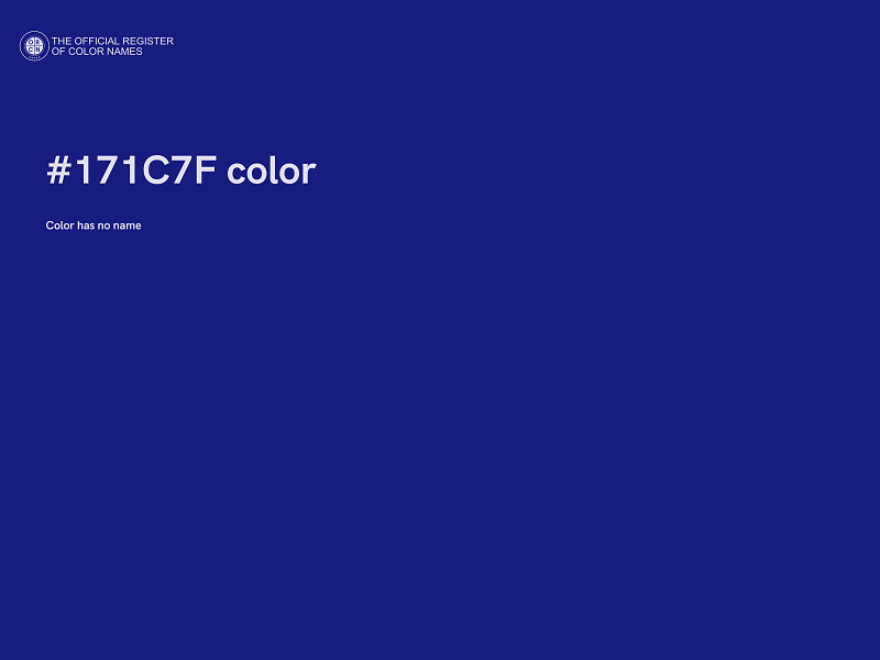 #171C7F color image