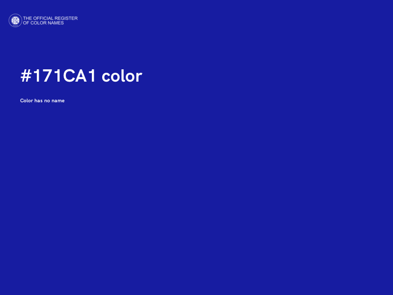 #171CA1 color image