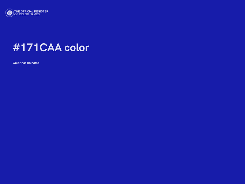 #171CAA color image