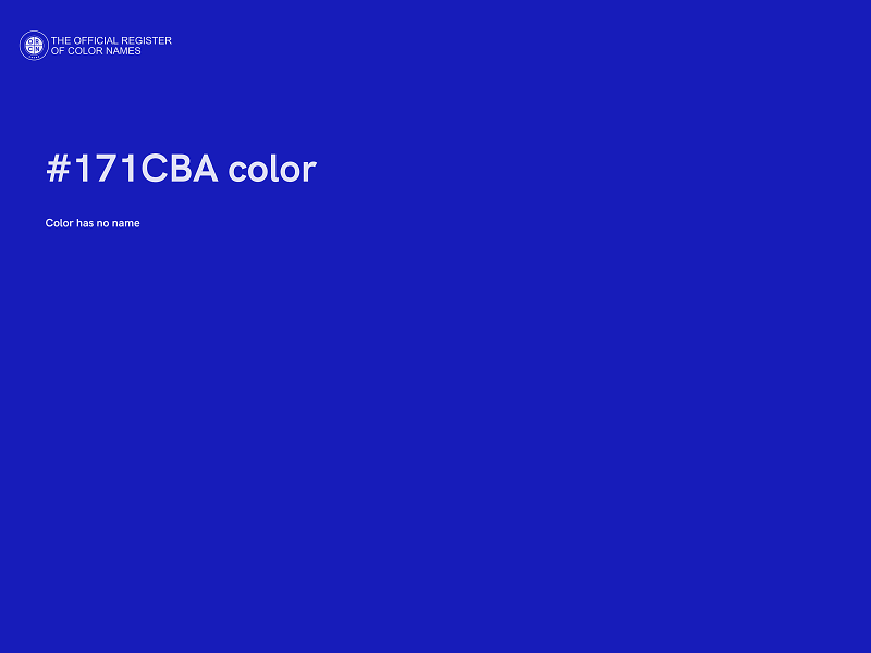 #171CBA color image