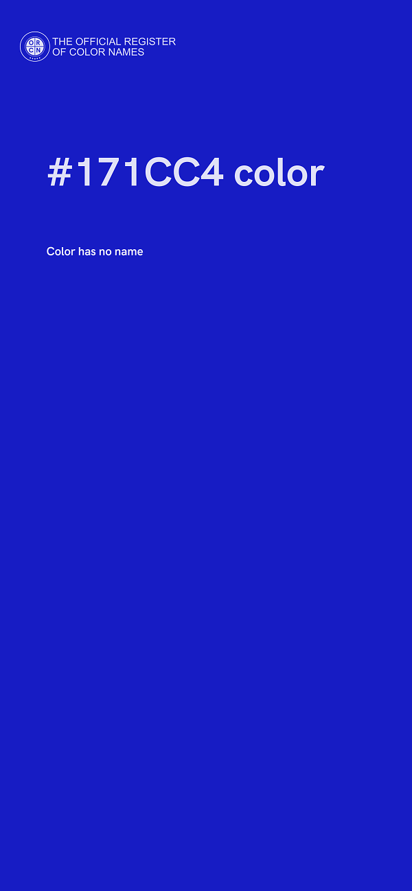 #171CC4 color image