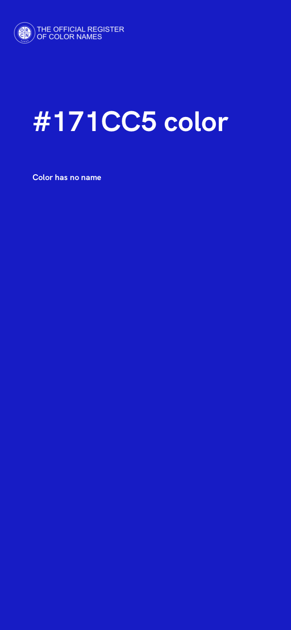#171CC5 color image