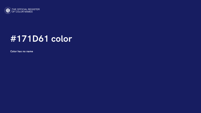 #171D61 color image