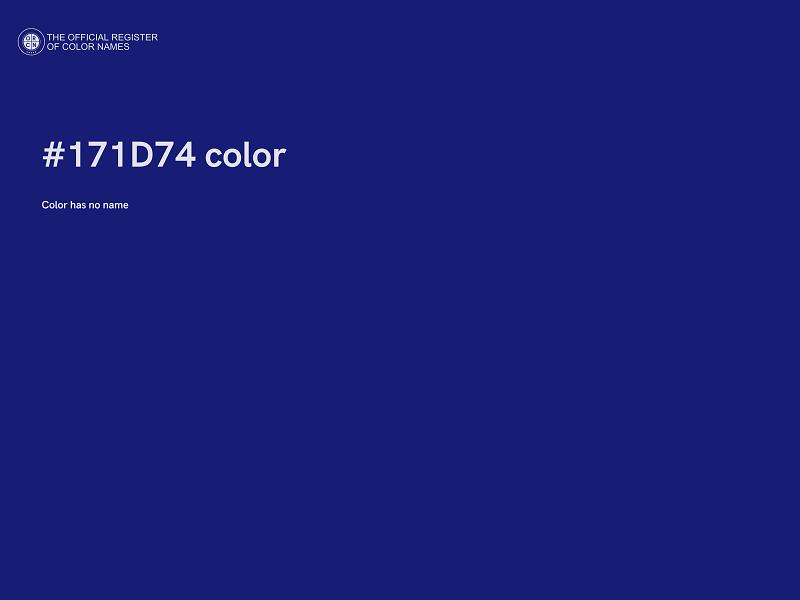 #171D74 color image