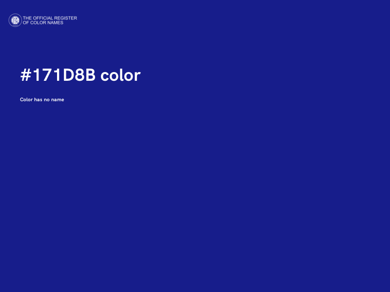#171D8B color image